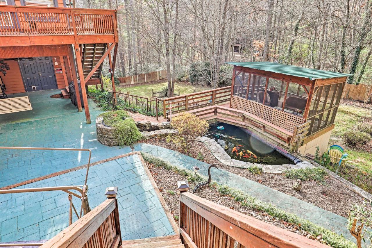 Asheville Mountain Getaway With Patio And Koi Pond! Eksteriør bilde