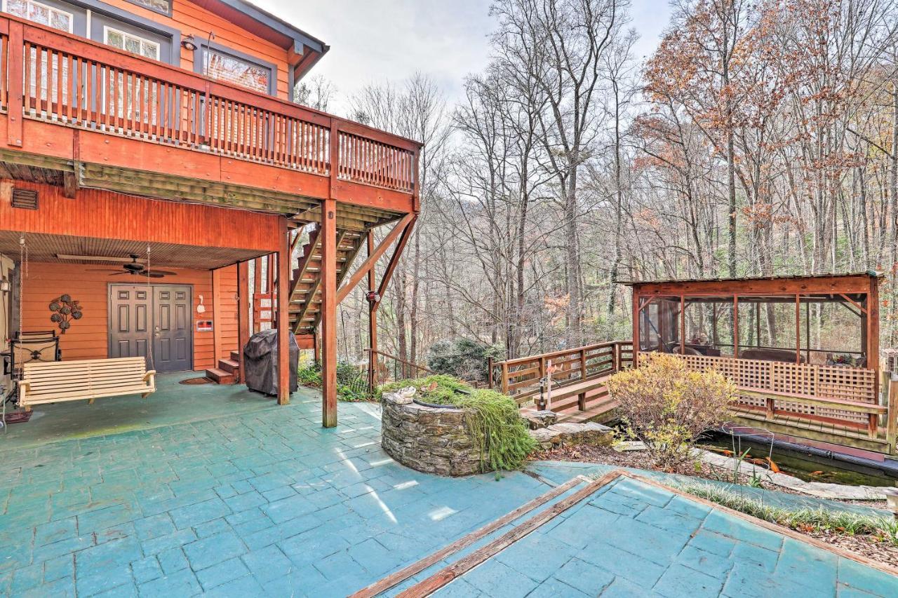 Asheville Mountain Getaway With Patio And Koi Pond! Eksteriør bilde