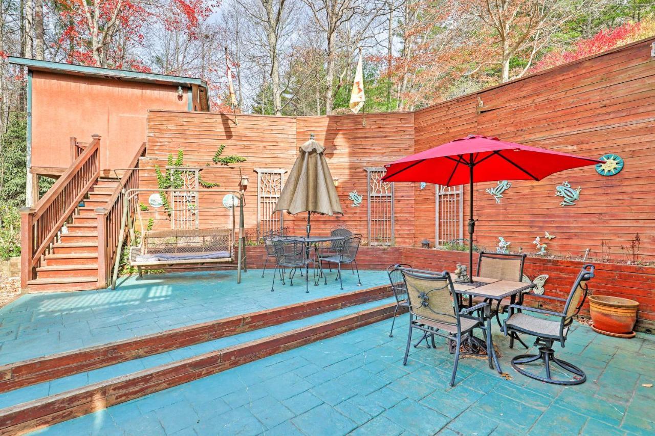 Asheville Mountain Getaway With Patio And Koi Pond! Eksteriør bilde