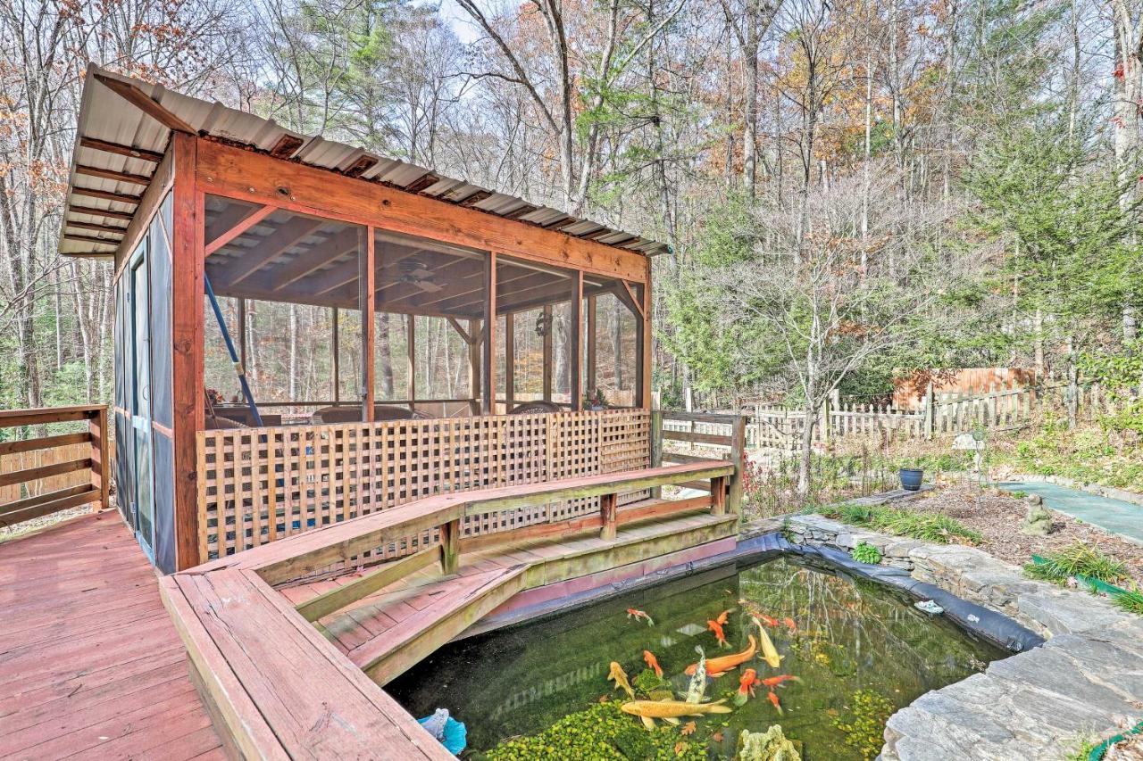 Asheville Mountain Getaway With Patio And Koi Pond! Eksteriør bilde